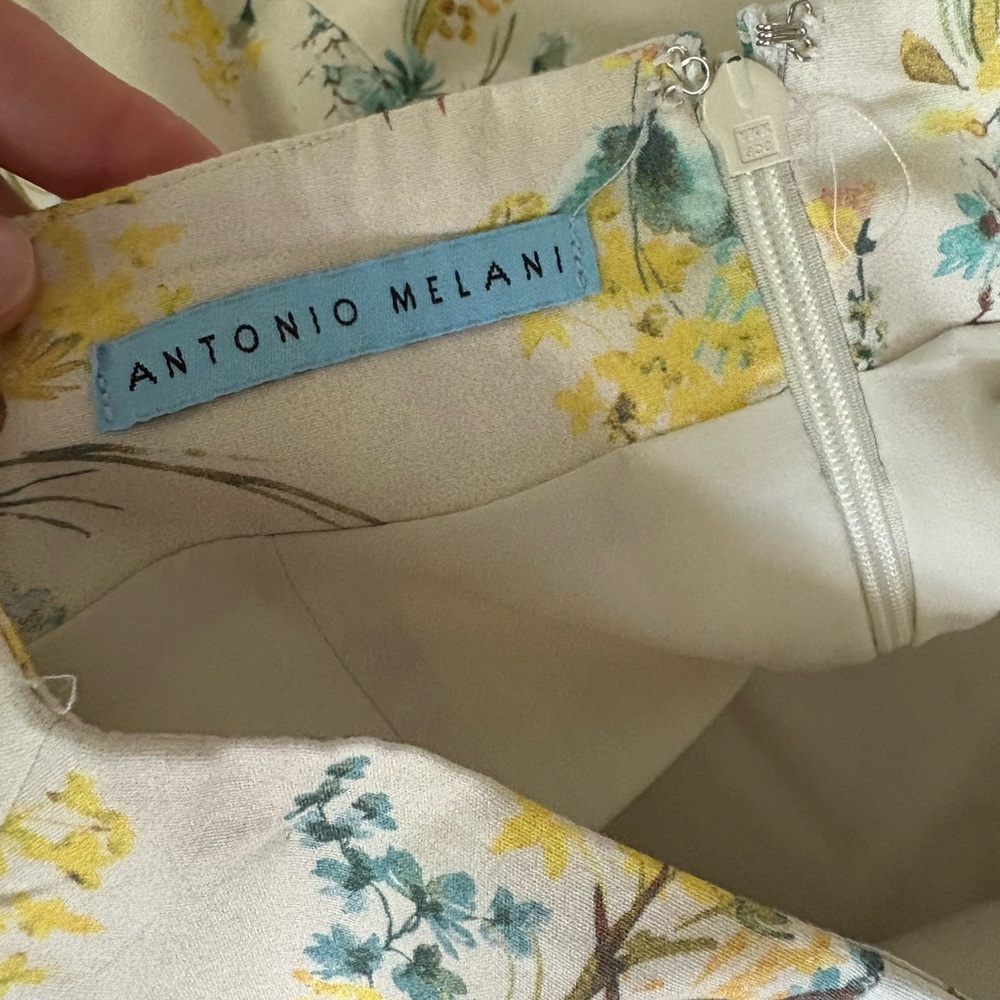 Antonio Melani Floral Cream Skirt Size 2 - Picture 7 of 9